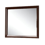 35" Espresso Wood Framed Mounted Dresser Mirror - Image 3