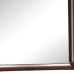 35" Espresso Wood Framed Mounted Dresser Mirror - Image 5