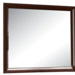 35" Espresso Wood Framed Mounted Dresser Mirror - Image 4