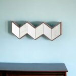 12" Natural Novelty Wood Framed Accent Mirror