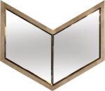 23" Natural Novelty Wood Framed Accent Mirror - Image 2