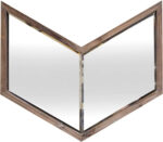 23" Brown Novelty Framed Accent Mirror - Image 2