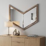 23" Brown Novelty Framed Accent Mirror