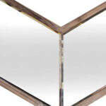 23" Brown Novelty Framed Accent Mirror - Image 3
