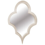 34" Natural Novelty Wood Framed Accent Mirror - Image 3