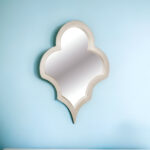 34" Natural Novelty Wood Framed Accent Mirror