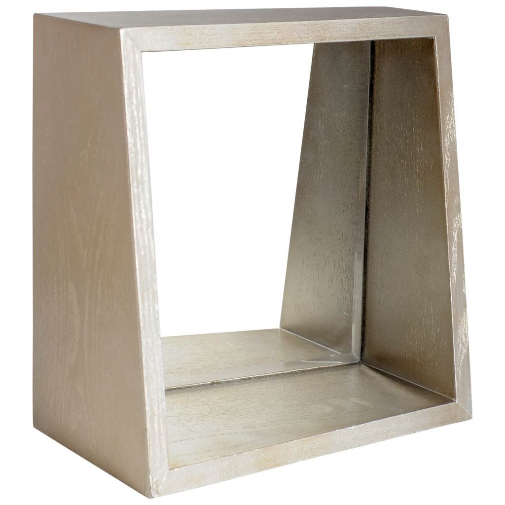 376385_1-3.jpeg 14" Champagne Wood Box Framed Accent Mirror - Image 1