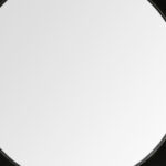 26" Black Cog Round Metal Frame Wall Mirror - Image 4