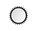 37" Round Black Metal Frame Wall Mirror - Image 4
