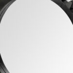 37" Round Black Metal Frame Wall Mirror - Image 6
