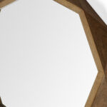 32" Brown Solid Wood Octagon Framed - Image 9
