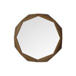 32" Brown Solid Wood Octagon Framed - Image 2