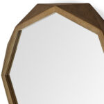 32" Brown Solid Wood Octagon Framed - Image 8