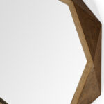32" Brown Solid Wood Octagon Framed - Image 11