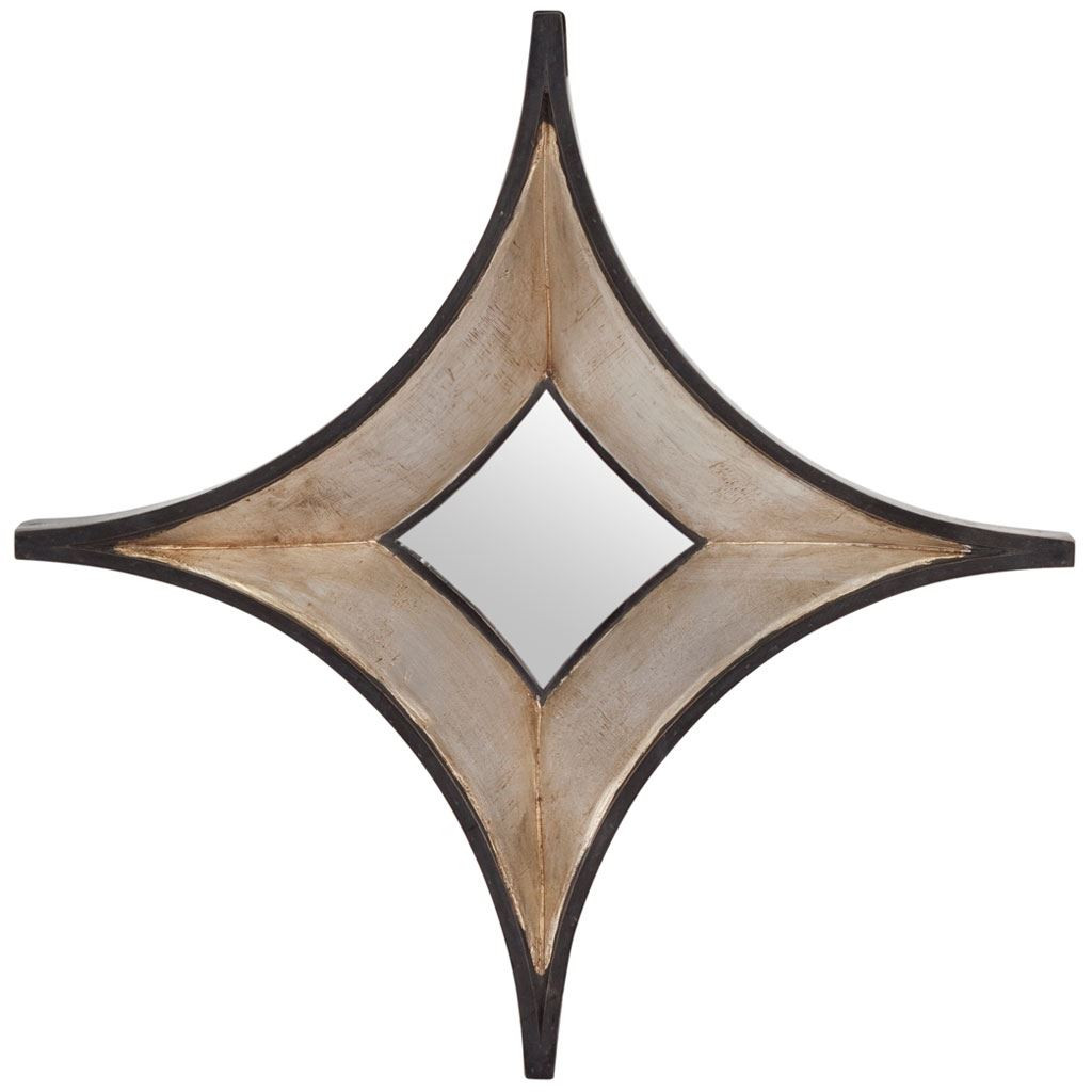 376402_2-3.jpeg 17" Dark Brown Diamond Framed Accent Mirror - Image 1