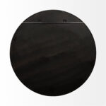 47" Round Black Metal Frame Wall Mirror - Image 6
