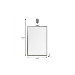 44" Gunmetal Metal Framed Accent Mirror - Image 10