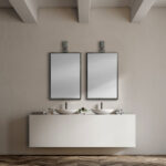 44" Gunmetal Metal Framed Accent Mirror - Image 7