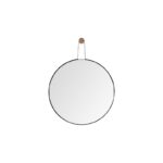 26" Black Wood Mirror