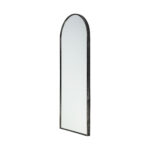 70" Black Metal Arch Framed Full Length Hanging Mirror - Image 5