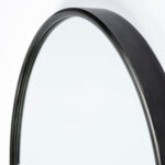 70" Black Metal Arch Framed Full Length Hanging Mirror - Image 6