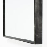 70" Black Metal Arch Framed Full Length Hanging Mirror - Image 7