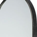 70" Black Metal Arch Framed Full Length Hanging Mirror - Image 8