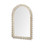 35" Natural Arch Wood Framed Accent Mirror - Image 3