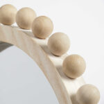 35" Natural Arch Wood Framed Accent Mirror - Image 6