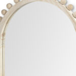 35" Natural Arch Wood Framed Accent Mirror - Image 5