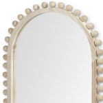 35" Natural Arch Wood Framed Accent Mirror - Image 4