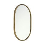Gold Oval Accent Metal Mirror - Image 5