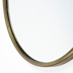 Gold Oval Accent Metal Mirror - Image 4