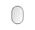 36" Black Oval Metal Framed Accent Mirror - Image 4