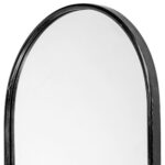 36" Black Oval Metal Framed Accent Mirror - Image 7