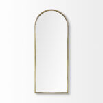 70" Gold Arch Metal Framed Accent Mirror