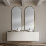 70" Gold Arch Metal Framed Accent Mirror - Image 7