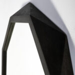41" Octagon Black Wood Frame Wall Mirror - Image 7