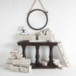 39" Black Metal Round Framed Accent Mirror - Image 5