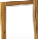 35" Brown Wood Accent Mirror - Image 5