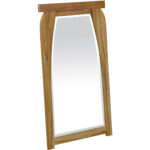 35" Natural Solid Wood Framed Accent Mirror - Image 2
