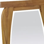 35" Natural Solid Wood Framed Accent Mirror - Image 6