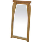 35" Natural Solid Wood Framed Accent Mirror - Image 3