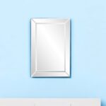 36" Glass Framed Accent Mirror
