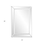 36" Glass Framed Accent Mirror - Image 6