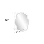 32" Clear Scalloped Edges Unframed Accent Mirror - Image 6