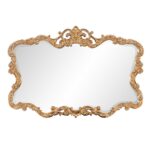 27" Gold Ornate Scroll Framed Accent Mirror - Image 3
