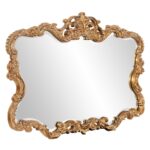 27" Gold Ornate Scroll Framed Accent Mirror - Image 4