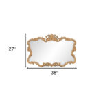27" Gold Ornate Scroll Framed Accent Mirror - Image 8