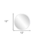 12" Clear Round Unframed Accent Mirror - Image 7